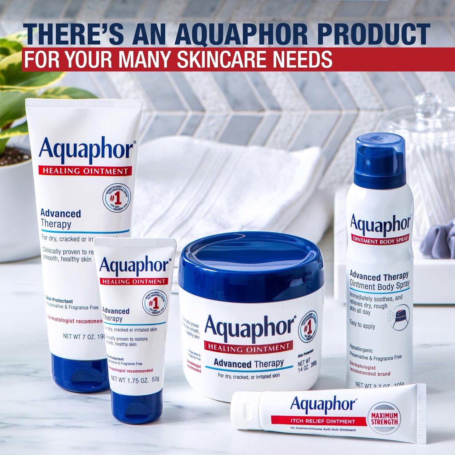 Aquaphor Advanced Therapy Healing Ointment Skin Protectant, 14 OZ