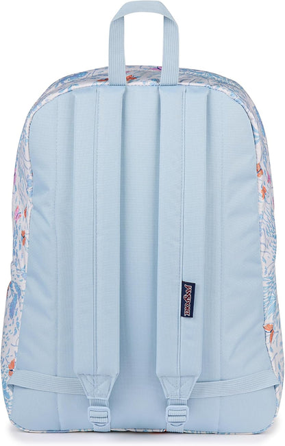 JanSport SuperBreak One Backpack - Durable, Lightweight Bookbag with 1 Main Compartment, Front Utility Pocket with Built-in Organizer - Premium Backpack, Bad Bows