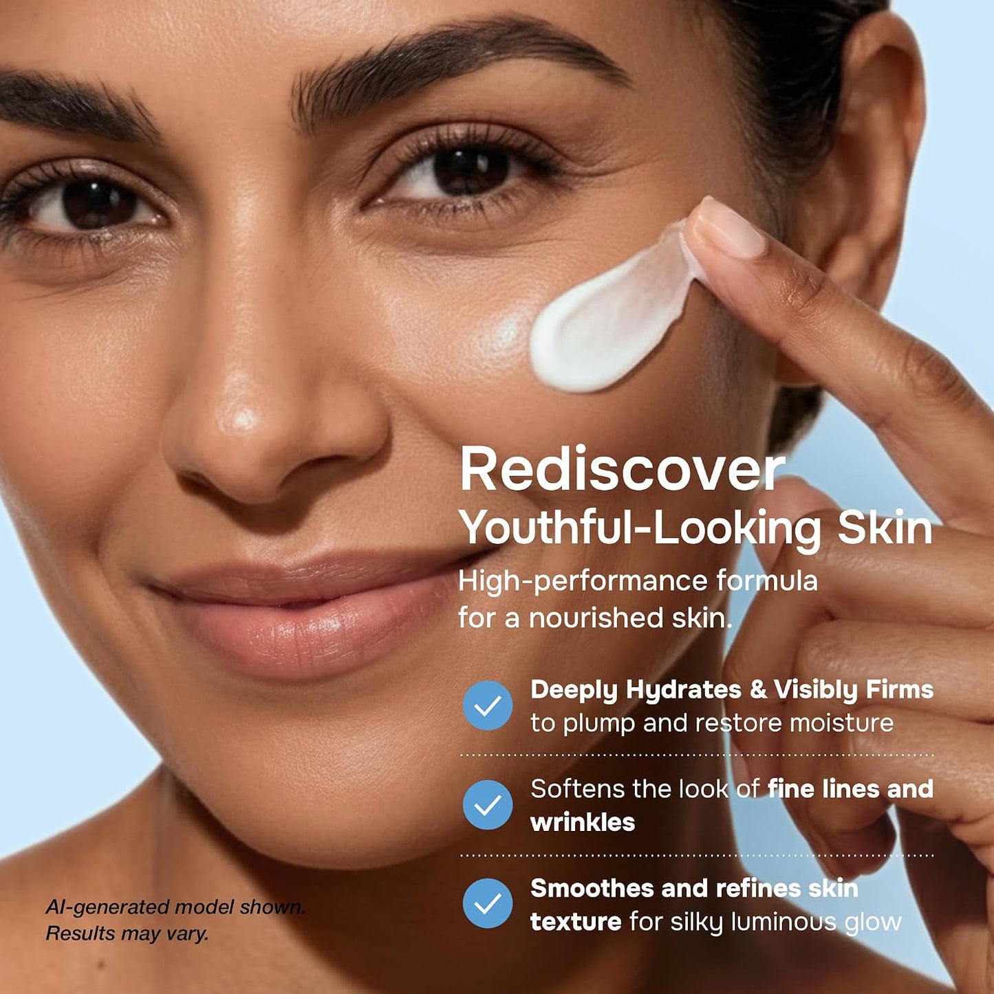 SimplyVital Face Moisturizer Retinol Collagen Hyaluronic Acid Cream 3.4 oz