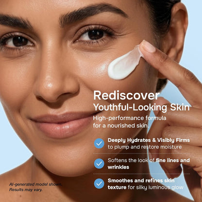 SimplyVital Face Moisturizer Retinol Collagen Hyaluronic Acid Cream 3.4 oz