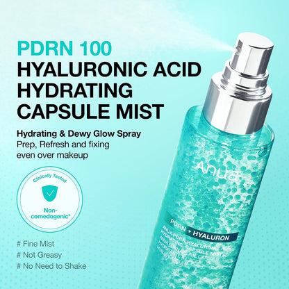 Anua PDRN Collagen Glow Facial Serum Spray, 3.38 fl oz