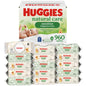 Huggies Natural Care Sensitive Baby Wipes, Unscented, Hypoallergenic, 99% Purified Water, 12 Flip-Top Packs (768 Wipes Total), Packaging May Vary