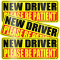 SINGARO Student Driver Magnet for Car - Please Be Patient, 3Pcs Magnetic Reflective Novice Sticker, New Driver Decal, Removable Exterior Car Accessories
