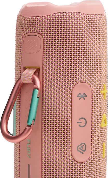 JBL Flip 7 Portable Bluetooth Speaker, Waterproof and Drop-Proof - Pink