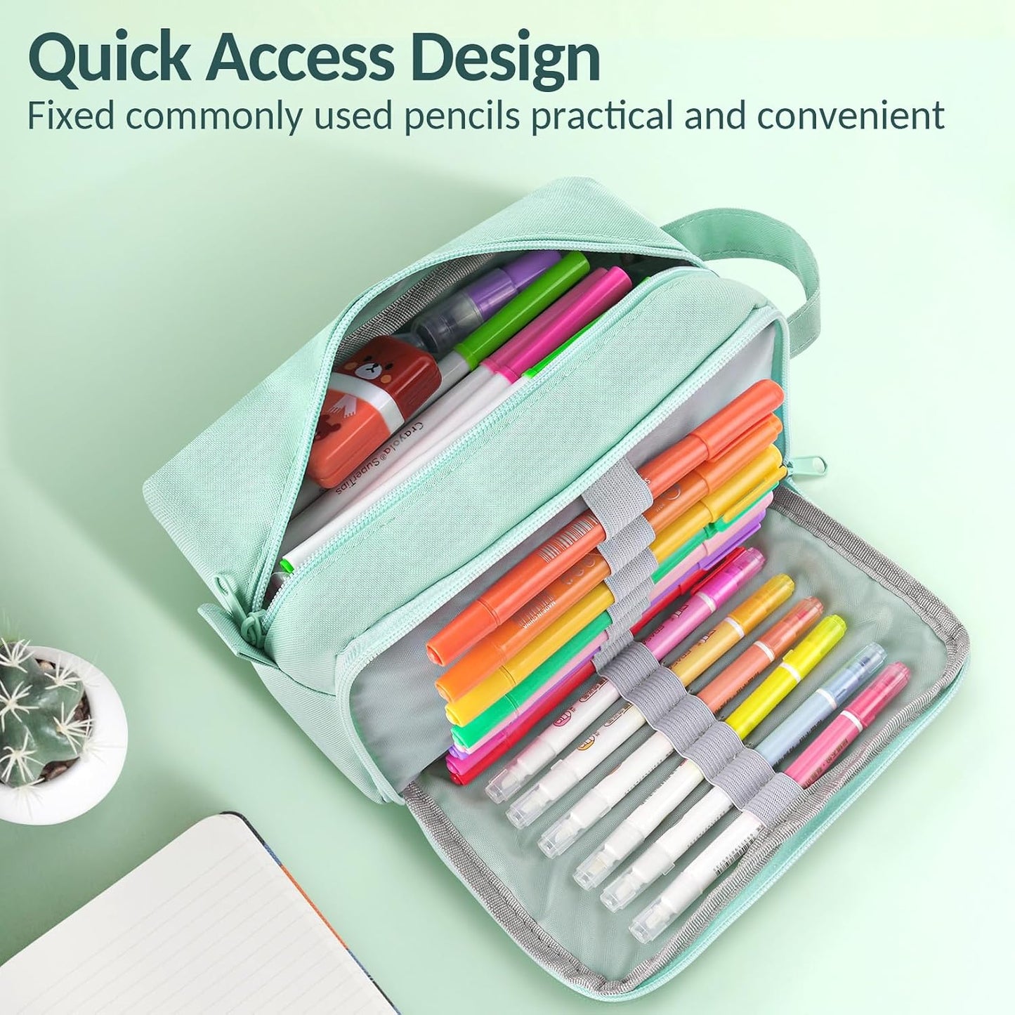 Sooez Original High Capacity Pencil Case, Big Pencil Bag Pouch Organizer