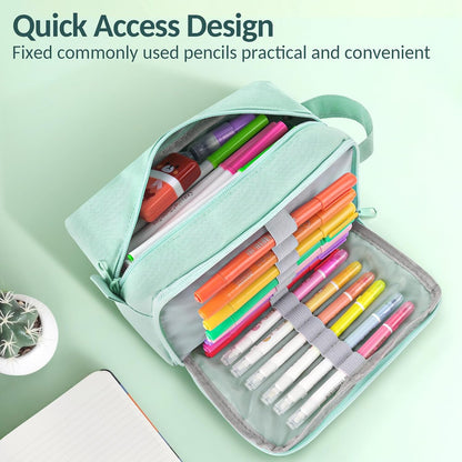 Sooez Original High Capacity Pencil Case, Big Pencil Bag Pouch Organizer