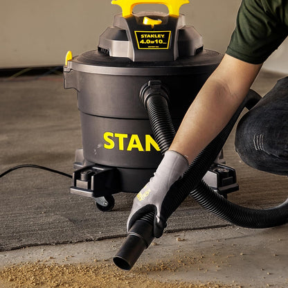 STANLEY Shop Vac SL18115P, 5 Gallon Peak 4 Horsepower Wet Dry Vacuums, Blower 3 in 1 Functions 15 Feet Cleaning Range for Garage, Carpet Clean, Shop Cleaning, Car Detailing with Attachments