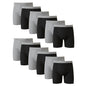 Hanes Men's Underwear Boxer Briefs Pack, Cool & Breathable Cotton Moisture-wicking Underwear for Men, No Ride Up