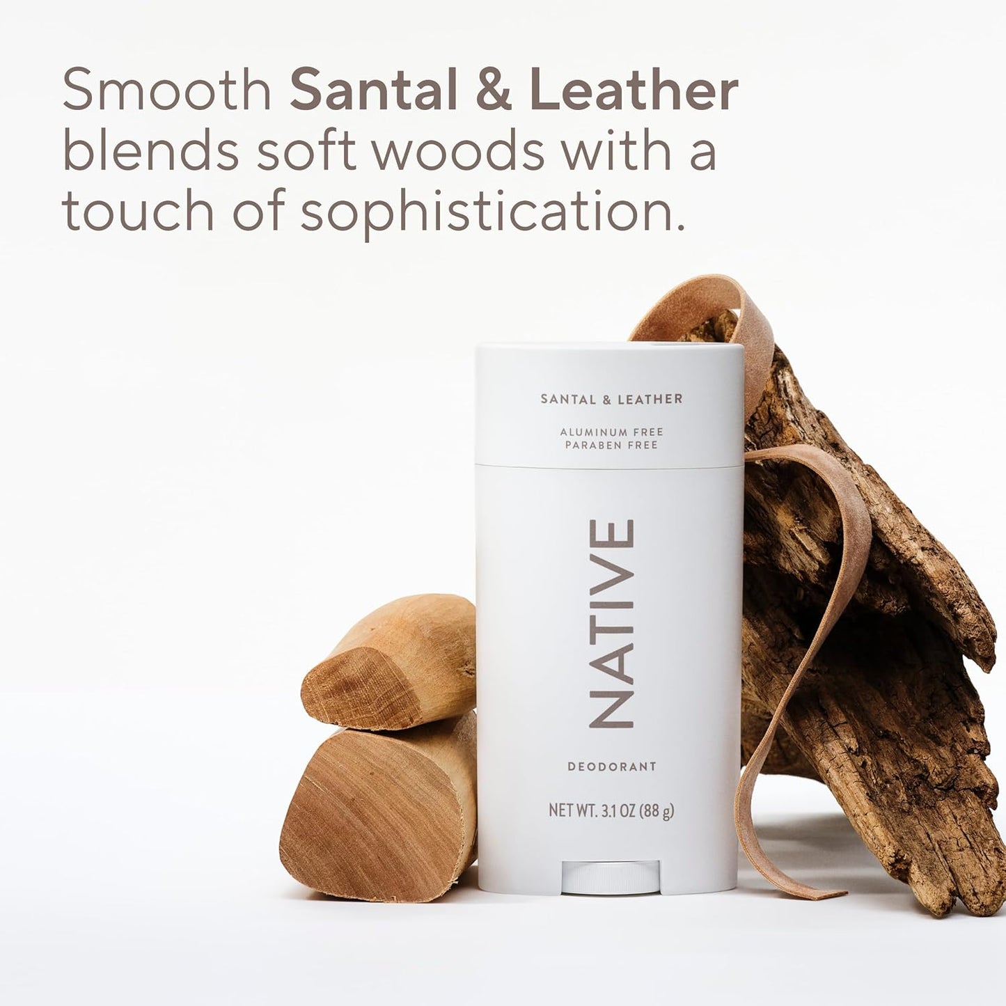 Native Aluminum Free Deodorant, Ocean & Timber, Large Size Stick, 72 Hour Odor Control, for Women & Men, Contains Naturally Derived Ingredients, 3.1 oz