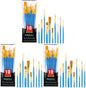 AROIC 10 Pcs Paint Brushes, Acrylic Oil Watercolor Painting Brush Set