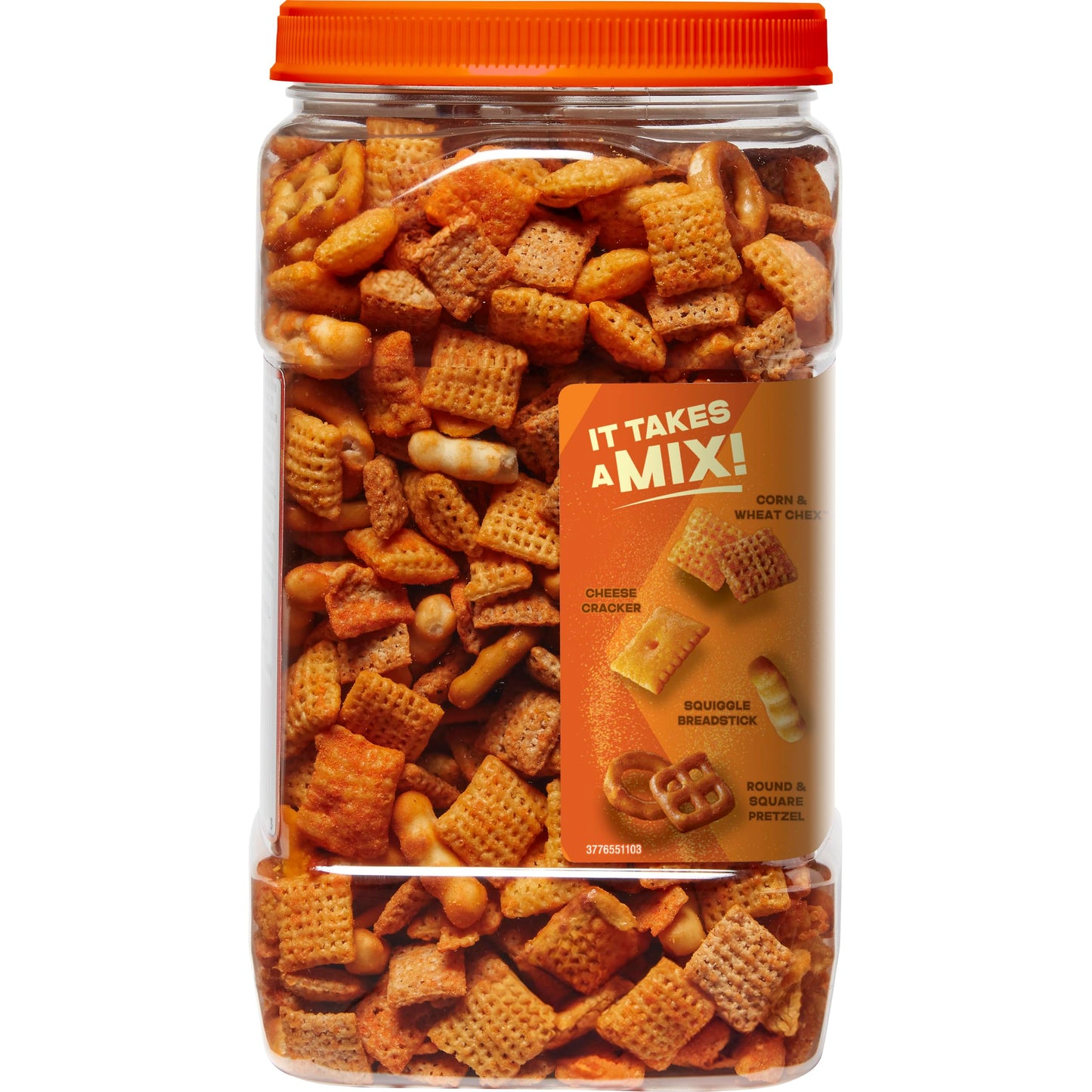 Chex Mix Bold Garlic & Herb Snack Mix, Resealable Tub, 20 oz