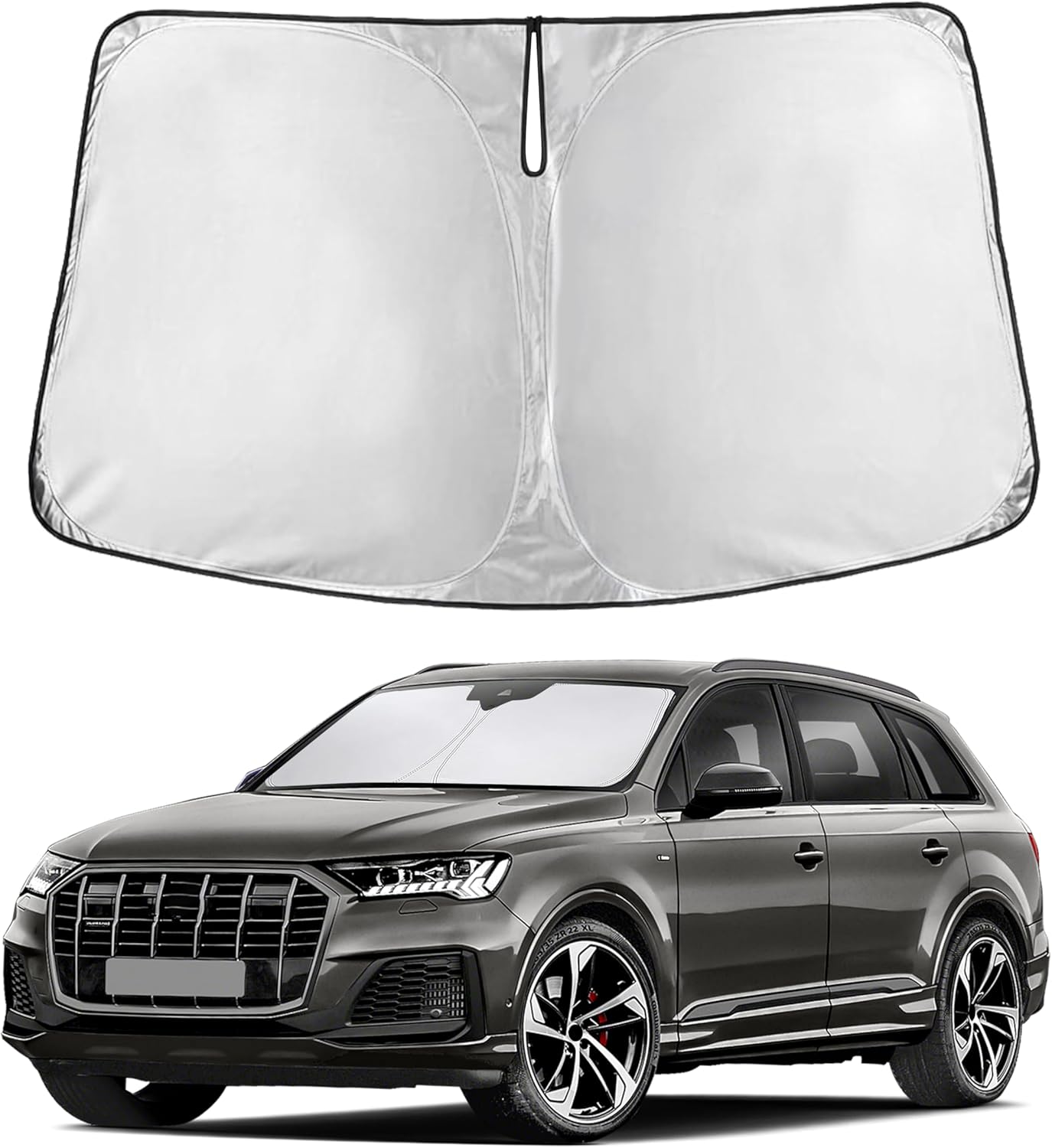 Econour Car Windshield Sun Shade, Front Window Sun Blocker for SUVs,Sedan