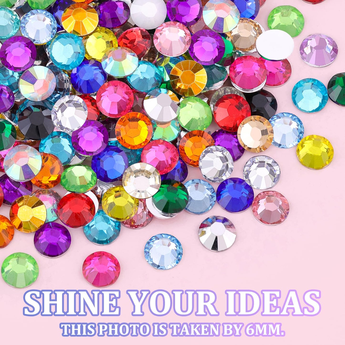 Rainbow Flatback Rhinestones for Crafting and 3PCS B7000 Glue (Set 1), 2 Boxes of 4500 PCS Resin Rhinestones Gems Charms for Bedazzling DIY Crafts Tumblers Shoes Fabric Clothing Nail Art