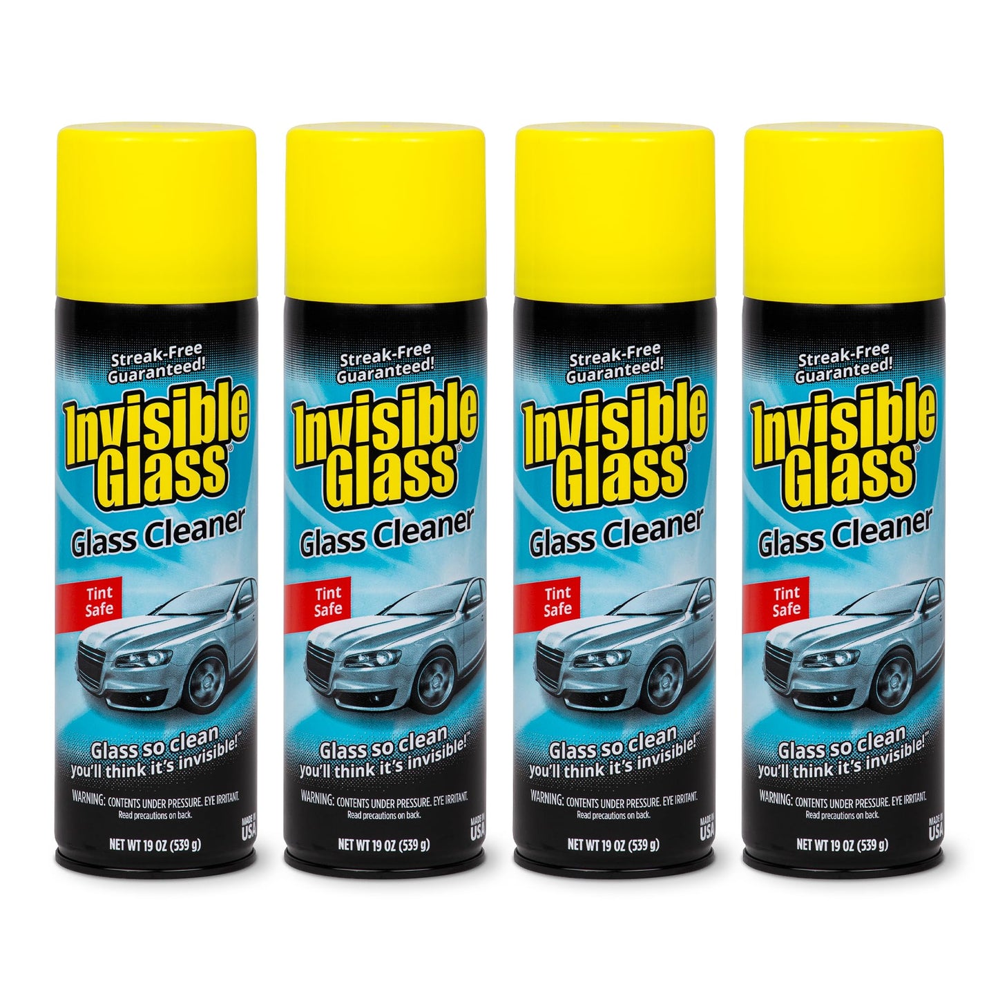Invisible Glass 91164-2PK Premium Aerosol Glass Cleaner Spray for Car Windshields and Windows, Automotive and Home Window Cleaner, Streak-Free, Ammonia-Free, Tint-Safe – 19 oz (Pack of 2)