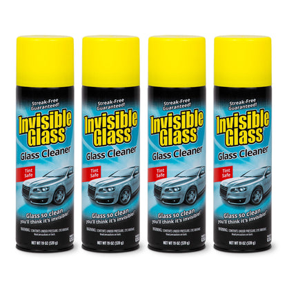 Invisible Glass 91164-2PK Premium Aerosol Glass Cleaner Spray for Car Windshields and Windows, Automotive and Home Window Cleaner, Streak-Free, Ammonia-Free, Tint-Safe – 19 oz (Pack of 2)
