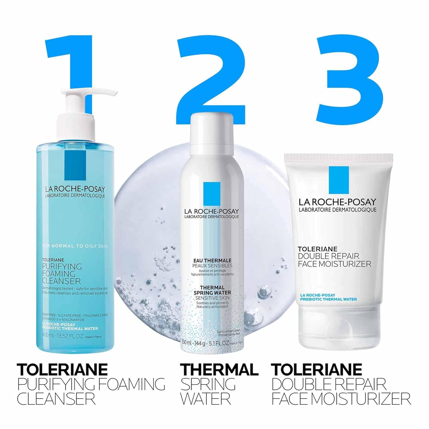 La Roche-Posay Toleriane Purifying Foaming Facial Cleanser with Niacinamide