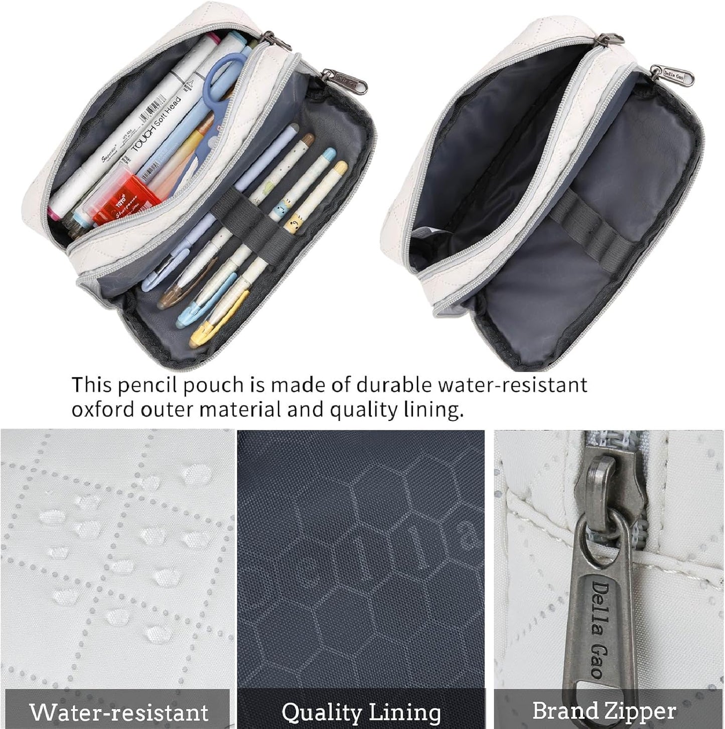 Della Gao Pencil Case Small Pencil Pouch Aesthetic Pencil Box