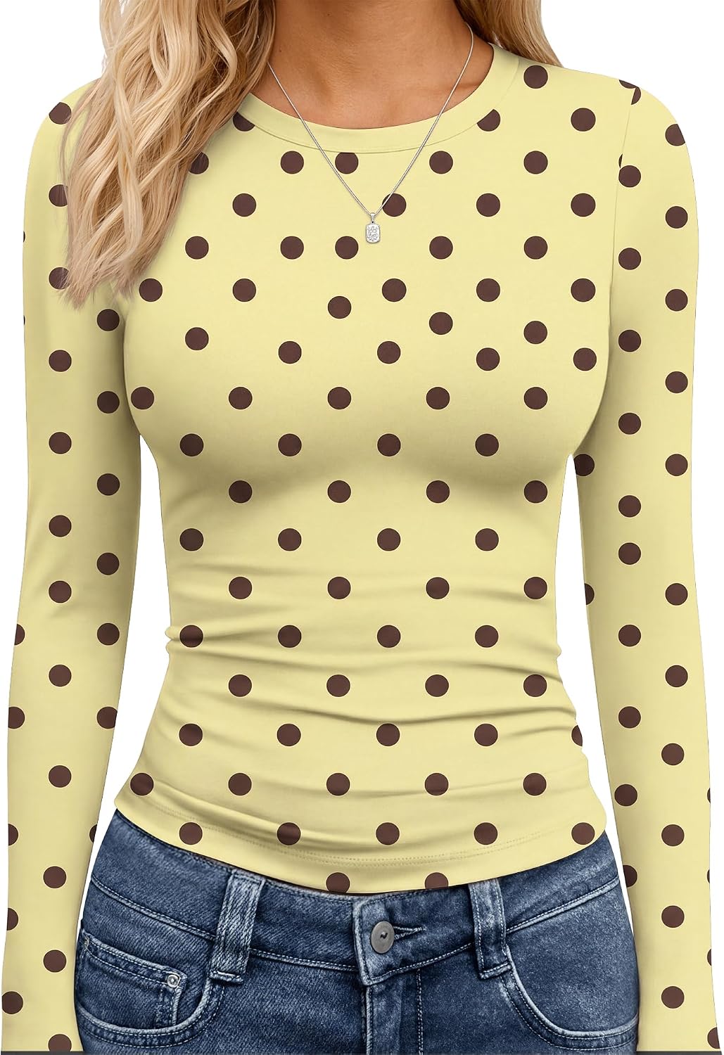 TNNZEET Long Sleeve Shirts for Women Fall Fashion Workout Crop Top Y2K 2026
