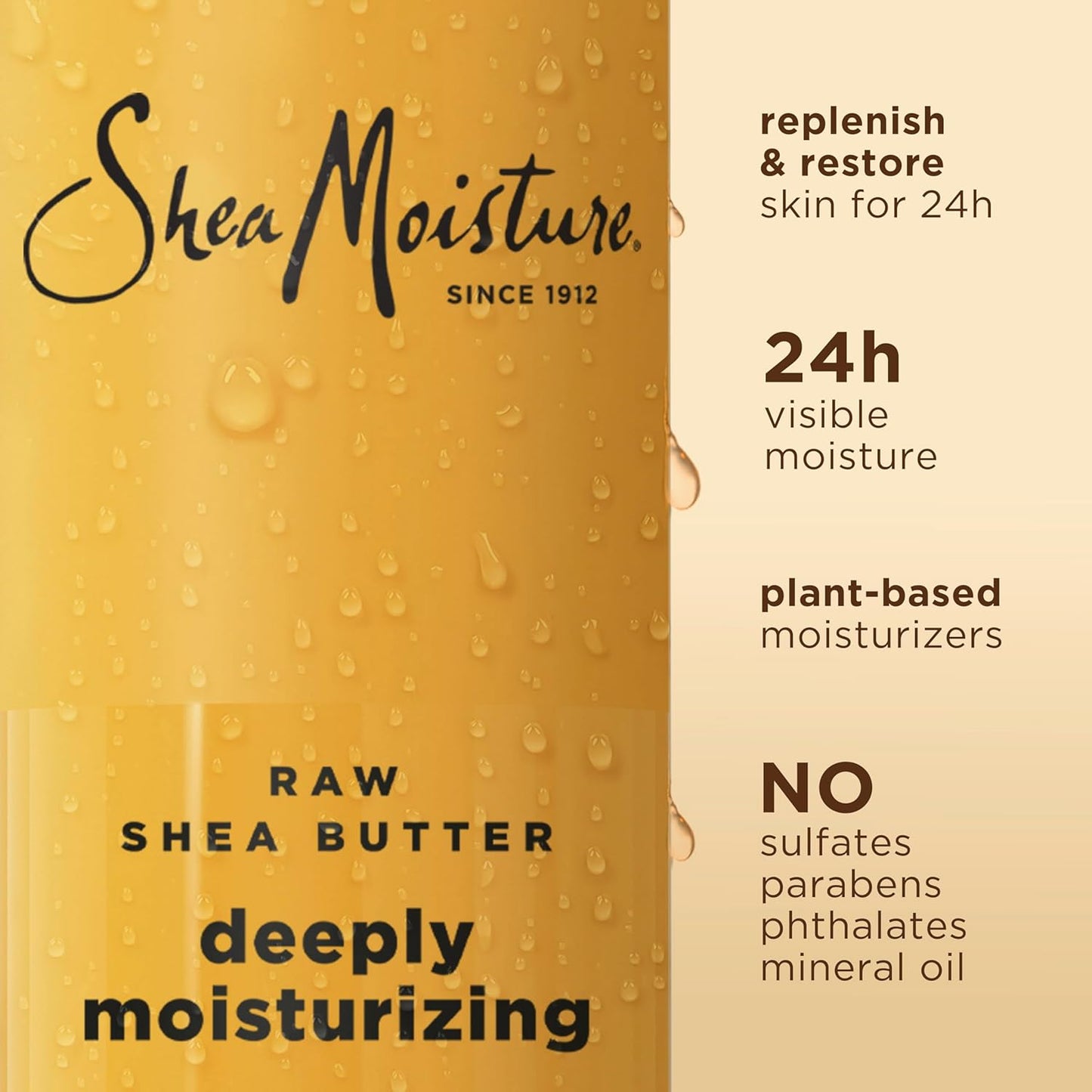 SheaMoisture Raw Shea Butter Body Wash Moisturize and Restore Deeply 18 oz
