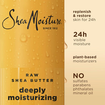SheaMoisture Raw Shea Butter Body Wash Moisturize and Restore Deeply 18 oz