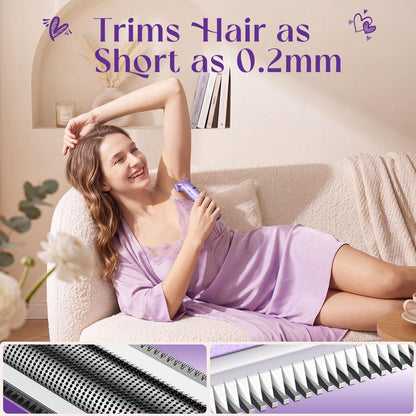 Risina 2-in-1 Bikini Trimmer for Women, Women's Electric Razor, Face Shaver