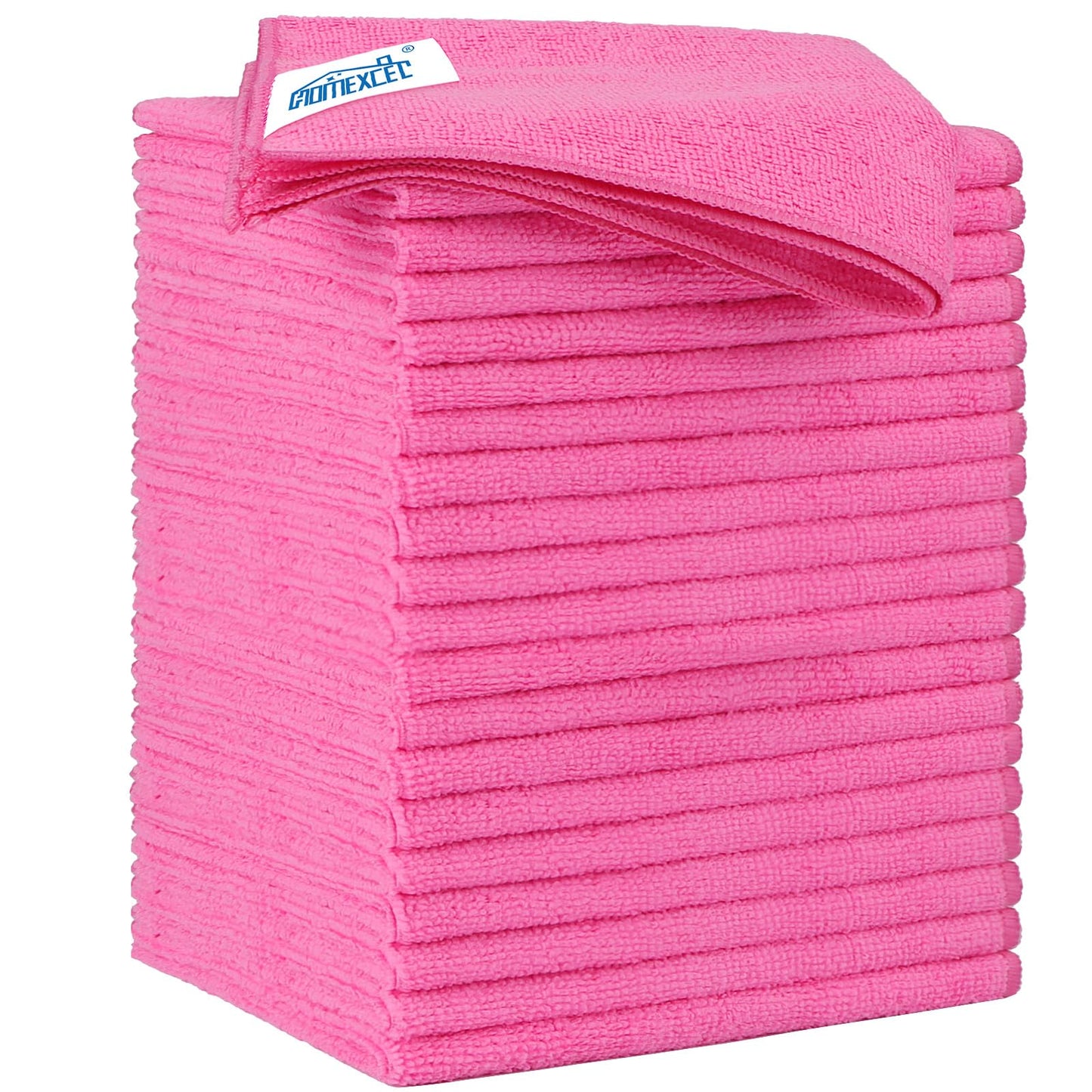 HOMEXCEL Microfiber Cleaning Cloth 12 Pack, 12.5 x 12.5 inch Microfiber Towels for Cars, Ultra Absorbent Washing Cloth, Lint Free Streak Free Cleaning Rags for Car, Kitchen, and Window (Grey)