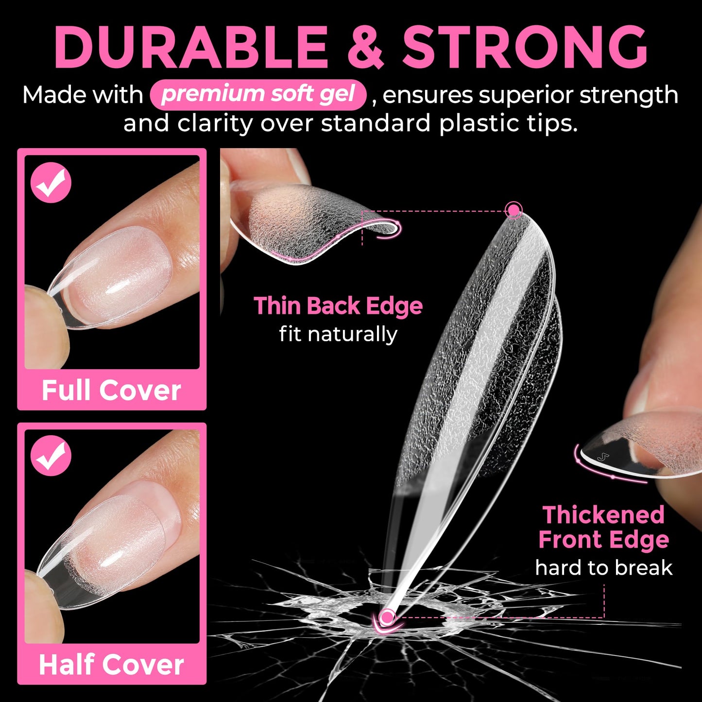 UNA GELLA 15g Nail Glue for Press On Nails with 20ml Nail Glue Remover Kit