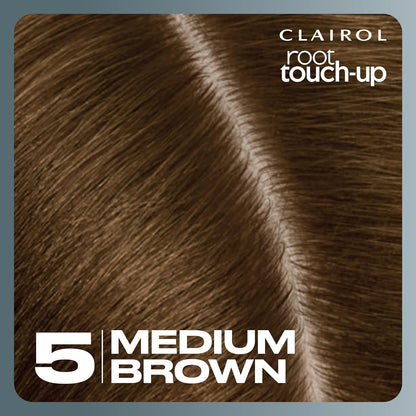 Clairol Root Touch Up Permanent Hair Dye, 5 Medium Brown, Pack of 1