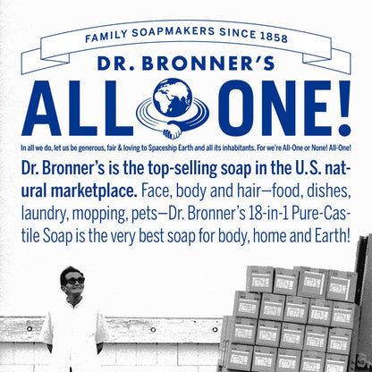 Dr. Bronner's Peppermint Pure-Castile Liquid Soap, Hand Soap, 32 oz