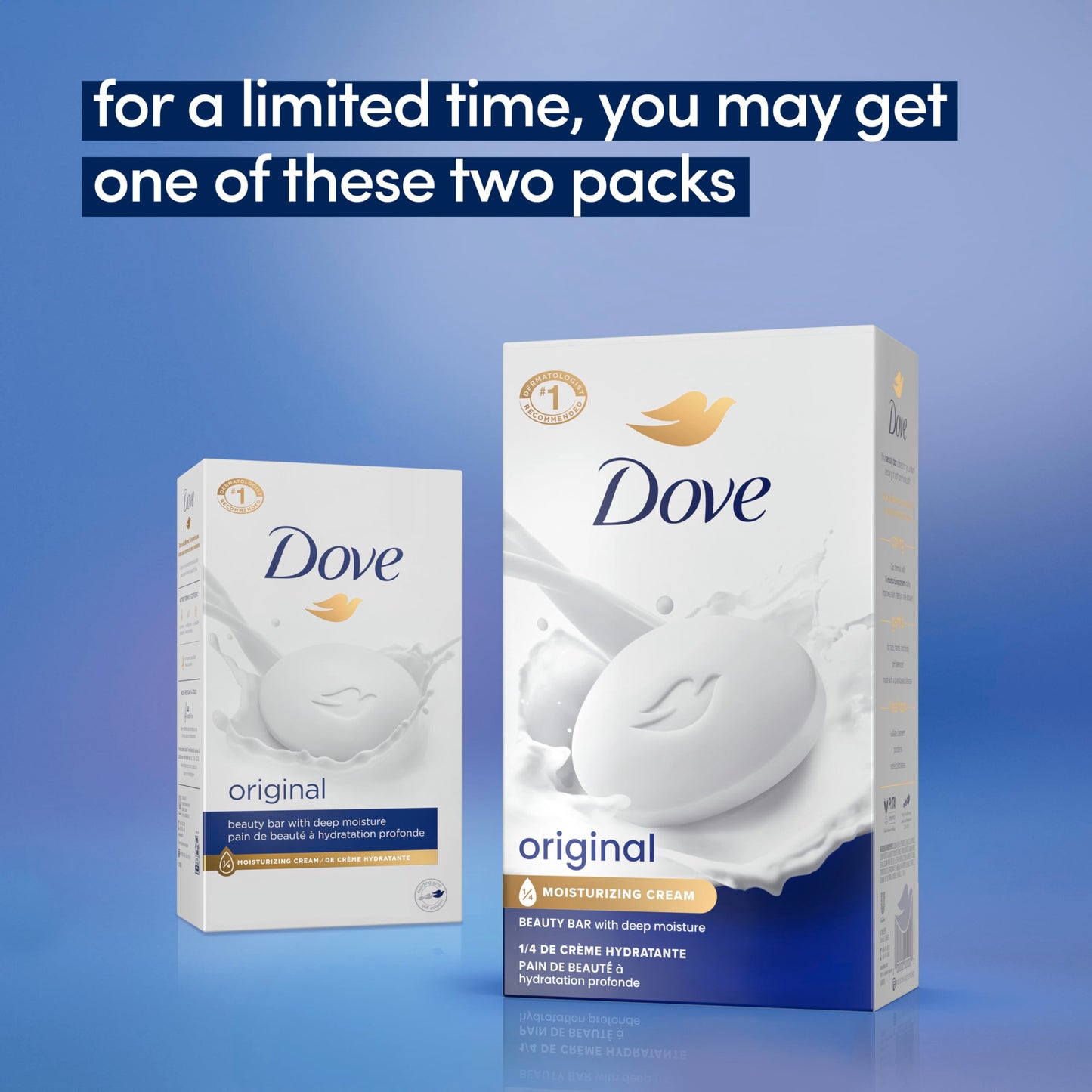 Dove Beauty Bar Soap Original 8 Count for Soft, Smooth Skin, with 1/4 Moisturizing Cream 3.75 oz | Moisturizing beauty bar with ¼ moisturizing cream for soft, smooth skin on face, body and hands