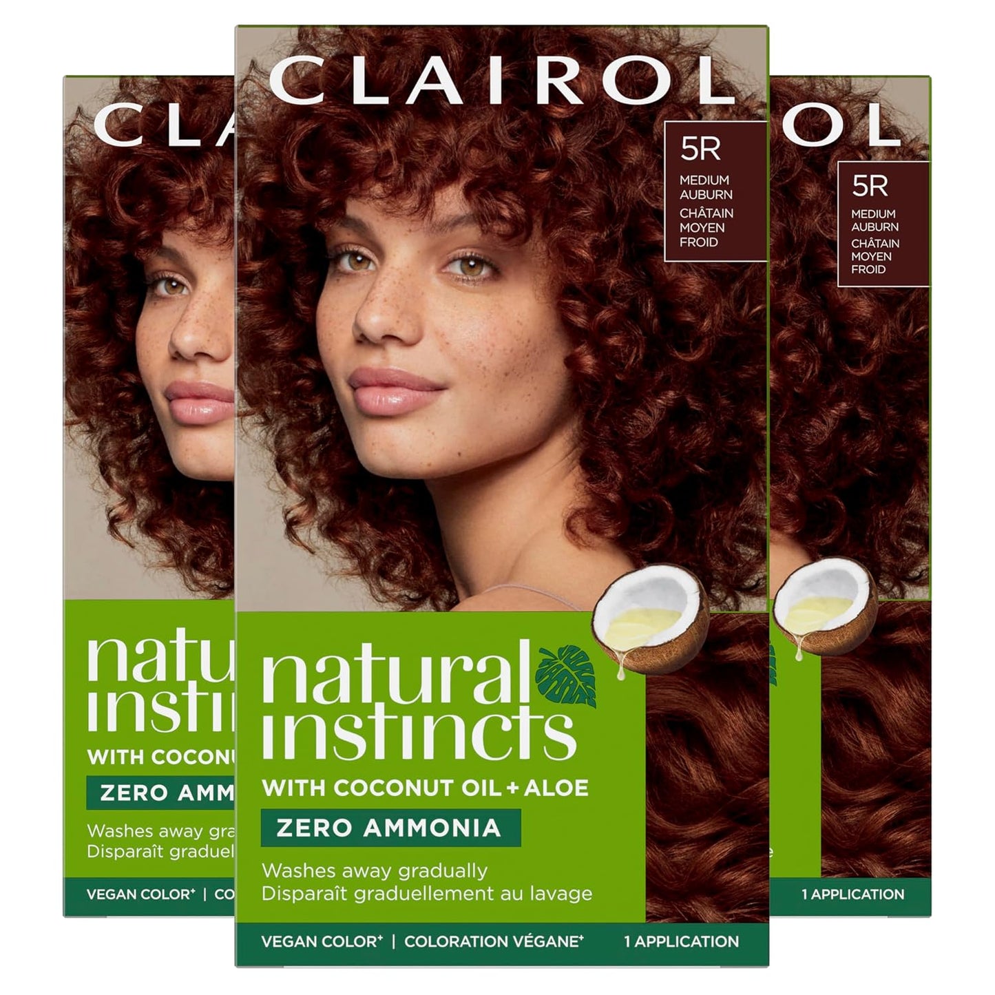 Clairol Natural Instincts Demi-Permanent Hair Dye, 4 Dark Brown | 1 Pack