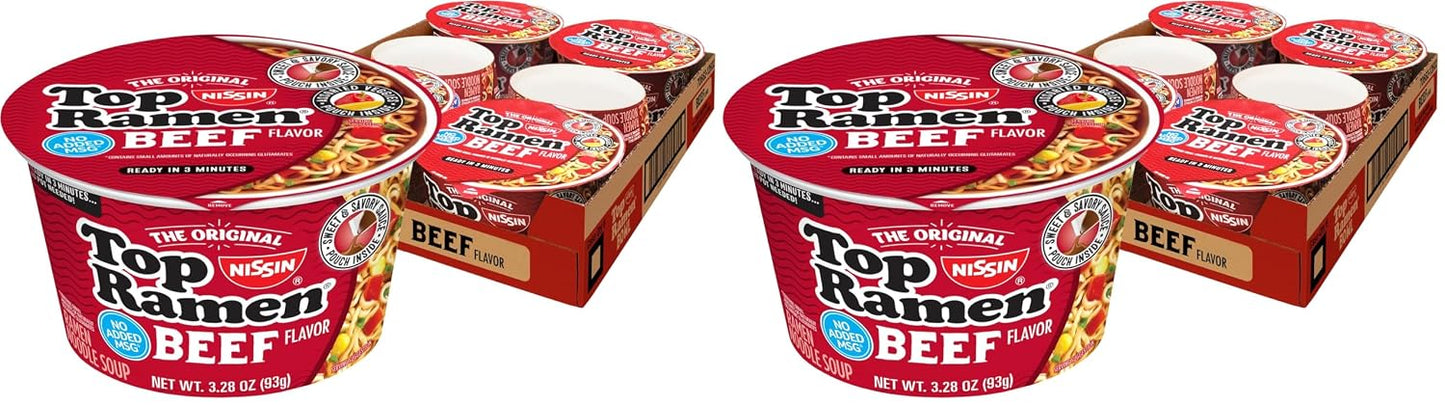 Nissin Top Ramen Noodle Soup, Chicken, 3 Ounce (Pack of 24)