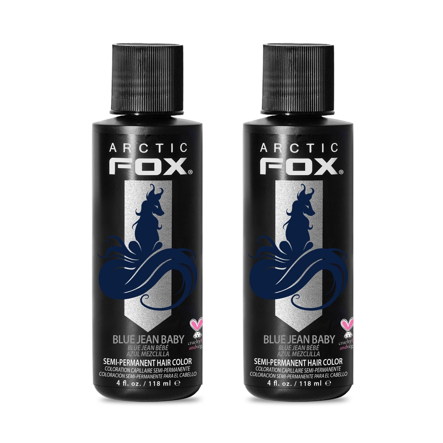ARCTIC FOX Semi-Permanent Hair Dye - Sunset Orange, Vegan - 2 x 8 oz