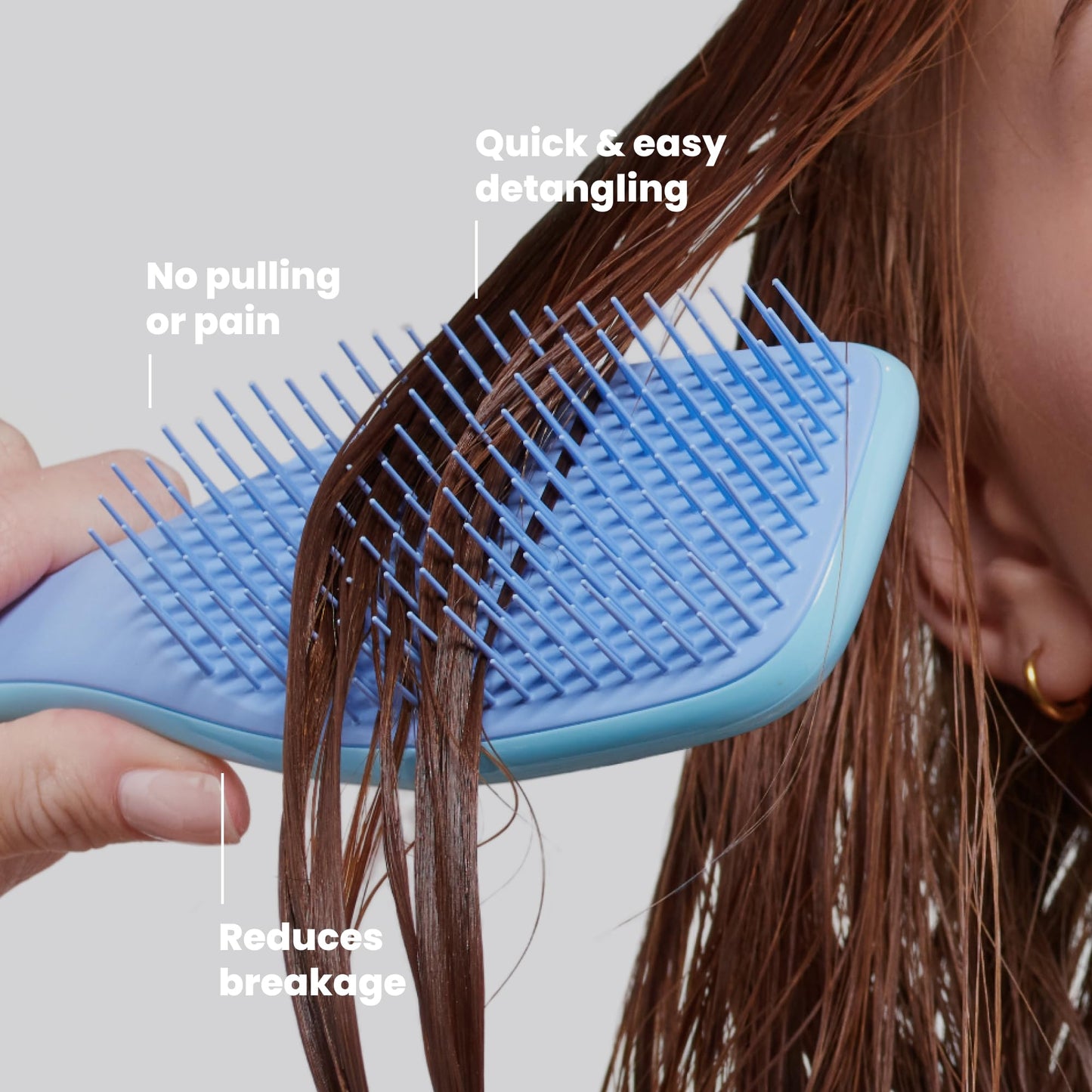 Tangle Teezer Ultimate Detangler Brush, Straight to Wavy, Liquorice Black