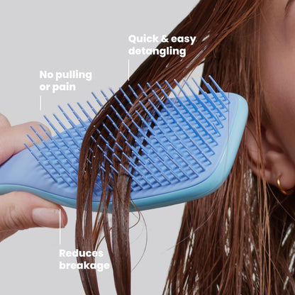 Tangle Teezer Ultimate Detangler Brush, Straight to Wavy, Liquorice Black