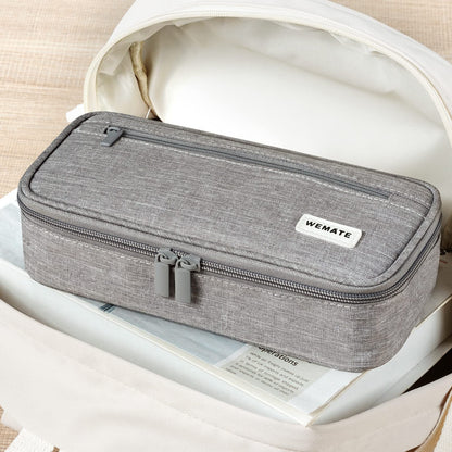 WEMATE Pencil Case, Large Storage Organizer, Makeup Bag, Teacher Must - have, Big Pencil Pouch, Marker Case for College