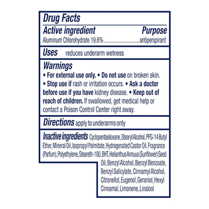 Dove Antiperspirant Deodorant Stick Original Clean 2.6 oz 2PK