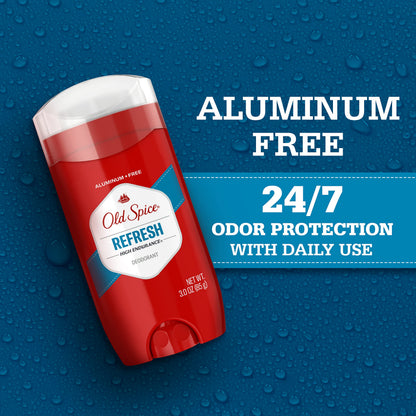 Old Spice Aluminum Free Deodorant For Men, High Endurance, 24/7 Sweat Defense & Odor Protection to Eliminate Odors, 24/7 Freshness & Lasting Scent, Sport Scent, 3.0 oz (Pack of 3)