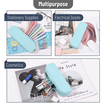 Mr. Pen- Silicone Pencil Case, Aesthetic Pencil Bag for Women, Makeup Pouch