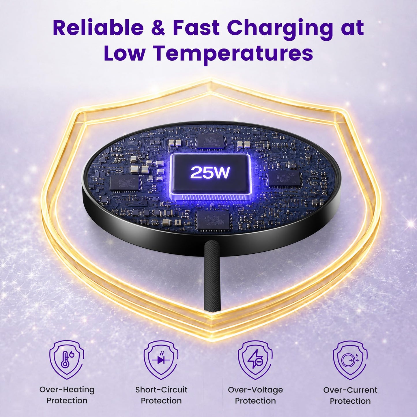 MagSafe 25W Wireless Charger for Apple Magnetic Fast Charging Pad