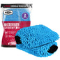 AIDEA Car Wash Mitt Microfiber, 4PK,Car Wash Brush, Green 8''X12''