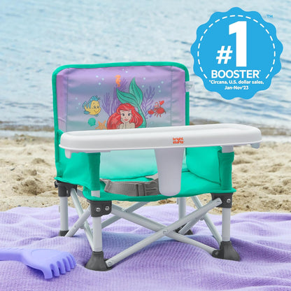 Bright Starts Pop 'N Sit Portable Booster, Indoor/Outdoor Use, Floor Seat with Feeding Tray, Teal, 6 Mos - 3 Yrs