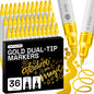 ARTISTRO Dual-Tip Acrylic Paint Marker Pens - Set of 36