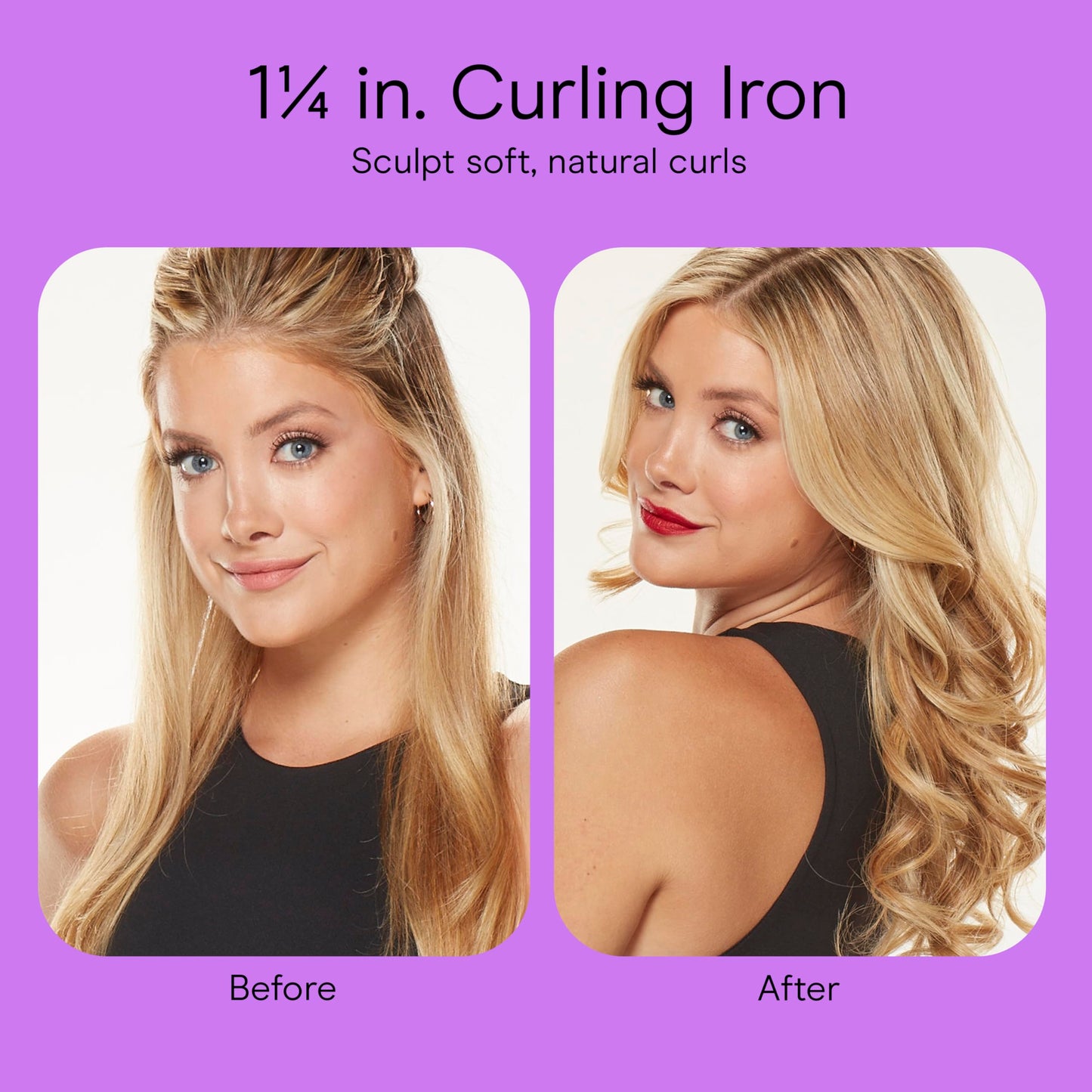 Conair Curling Iron, Double Ceramic, 1" Barrel, White/Rose Gold