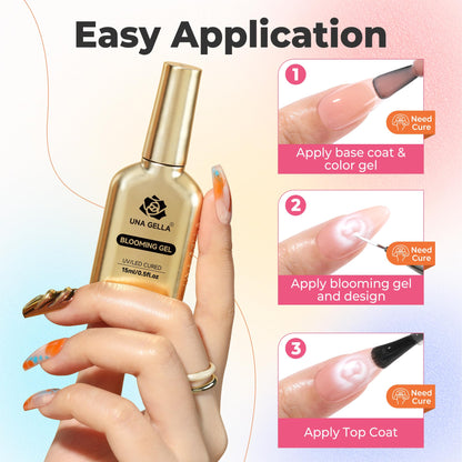 UNA GELLA 15g Nail Glue for Press On Nails with 20ml Nail Glue Remover Kit