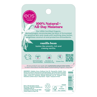 eos 100% Natural Lip Balm - Strawberry Sorbet and Pomegranate Raspberry, All-Day Moisture, Lip Care Products, 0.14 oz, 2-Pack