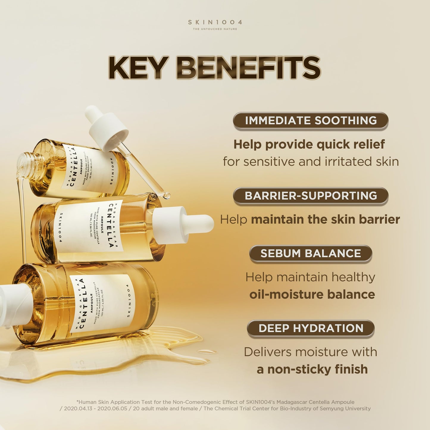 SKIN1004 [Hudson's Pick] Madagascar Centella Ampoule, Korean Face Serum with Centella Asiatica for Hydrating & Moisturizing, Soothing Facial Serum for Skin Balance, Korean Skin Care, 1.85 fl.oz, 55ml