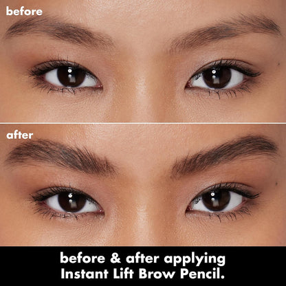 e.l.f. Instant Lift Brow Pencil, Dual-Sided, Precise, Fine Tip, Shapes, Defines, Fills Brows, Contours, Combs, Tames, Neutral Brown, 0.006 Oz