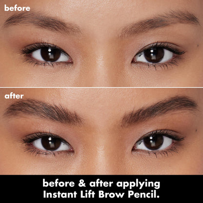 e.l.f. Instant Lift Brow Pencil, Dual-Sided, Precise, Fine Tip, Shapes, Defines, Fills Brows, Contours, Combs, Tames, Neutral Brown, 0.006 Oz