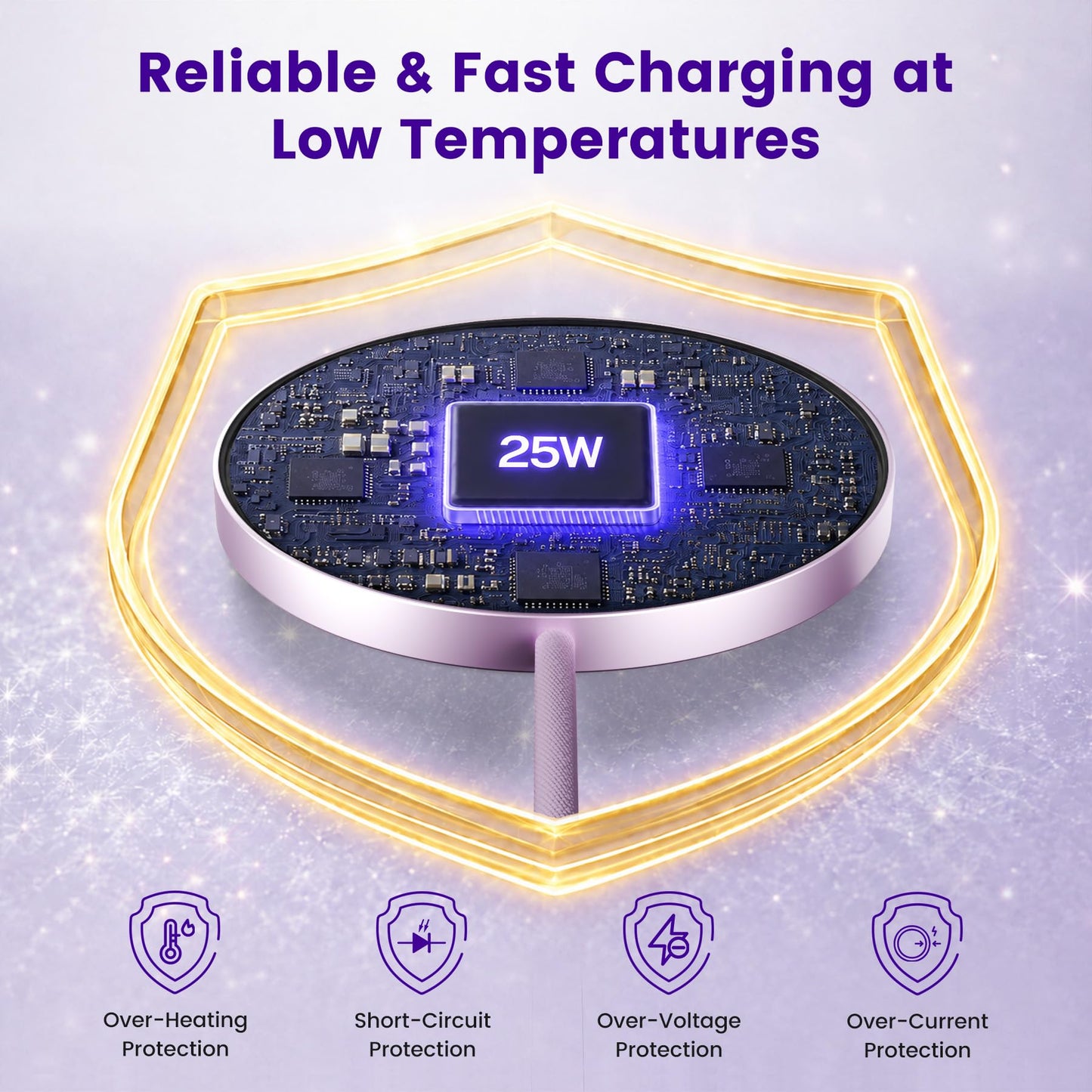 MagSafe 25W Wireless Charger for Apple Magnetic Fast Charging Pad